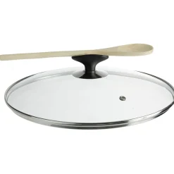 Couvercle anti éclaboussures en verre trempé Ø28 cm