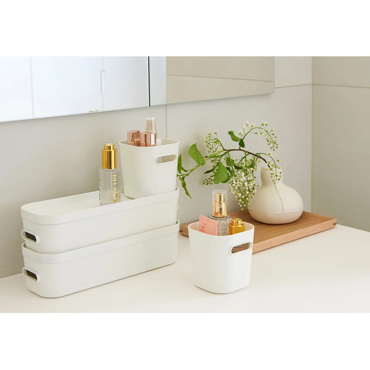 Couvercle boîte de rangement blanc