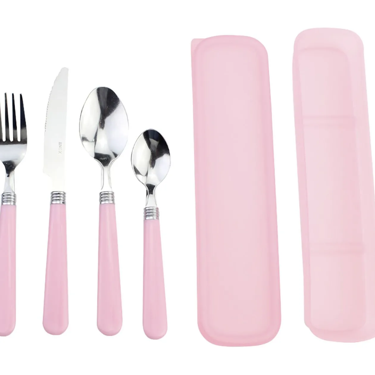 Couvert nomade x 4 avec boîte assortie