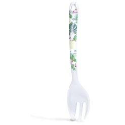 Couverts à salade oiseau tropical en plastique