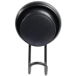 Crochet à ventouse métal noir