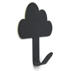 Crochet adhésif métal forme nuage 8,5x2xH11,4cm - 3 modèles