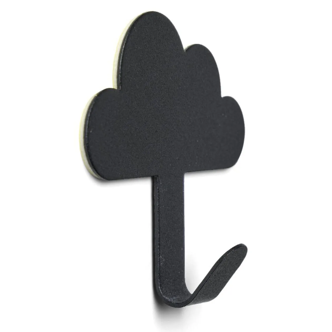 Crochet adhésif métal forme nuage 8,5x2xH11,4cm - 3 modèles