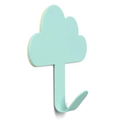 Crochet adhésif métal forme nuage 8,5x2xH11,4cm - 3 modèles