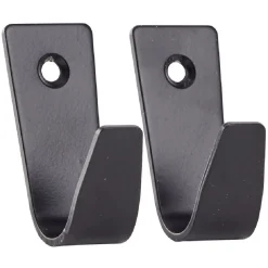 Crochet métal noir 3x2xH5cm x2