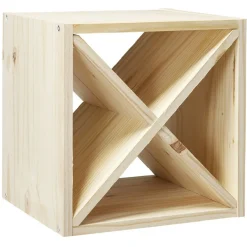 Croisillon Box Cube pin massif naturel