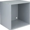 Cube de rangement 1 case bois gris