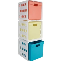 Cube de rangement empilable