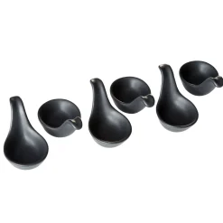 Cuillère verrine noir mat x6