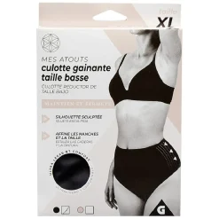 Culotte gainante taille basse femme