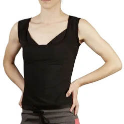 Débardeur noir sudation effet sauna