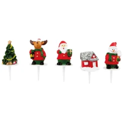 Décoration bûche de Noël x 5