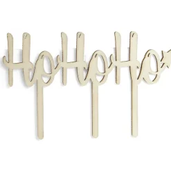 Décoration pour gâteau de Noël en bois