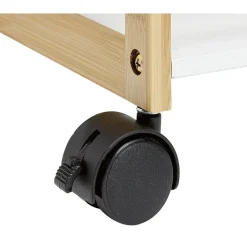 Desserte à 3 niveaux en bambou