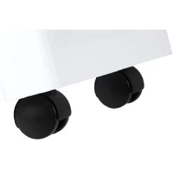 Desserte à roulettes blanche