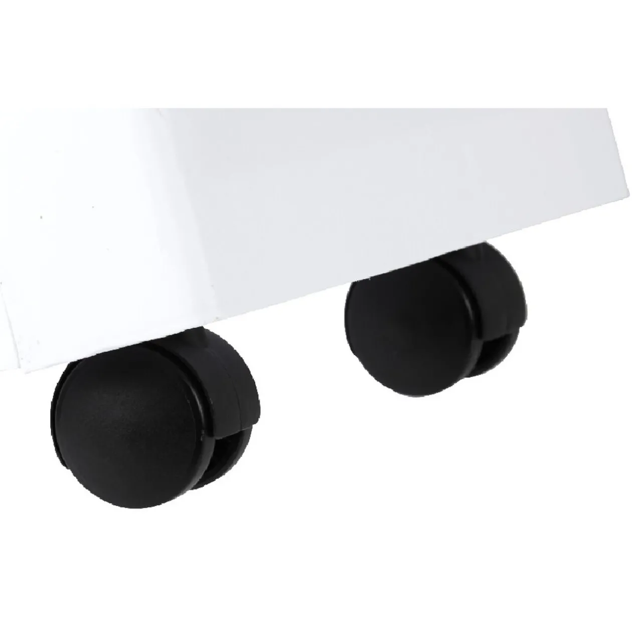 Desserte à roulettes blanche