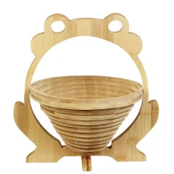 Dessous de plat 2en1 corbeille à fruits bambou