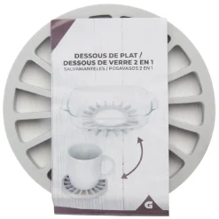 Dessous de plat 2en1 sous-verre