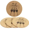 Dessous de verre liège design Noël inscription Merry Christmas x4