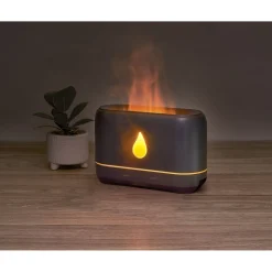 Diffuseur d'huiles essentielles à flamme noir