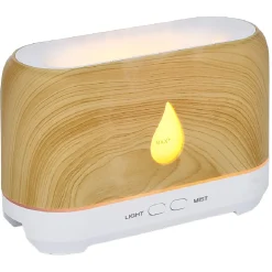 Diffuseur d'huiles essentielles à flamme blanc naturel