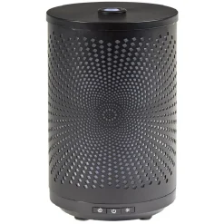 Diffuseur ultrasonique lumineux Mességué cylindrique noir 120 ml