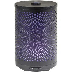 Diffuseur ultrasonique lumineux Mességué cylindrique noir 120 ml