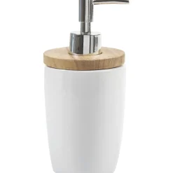 Distributeur à savon blanc beige