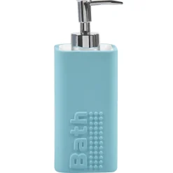 Distributeur à savon bleu