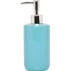 Distributeur à savon céramique bleu lagon