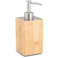 Distributeur à savon en bambou naturel