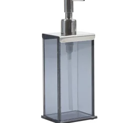 Distributeur à savon verre noir transparent