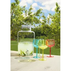 Distributeur de boisson transparent inscription relief 8 L