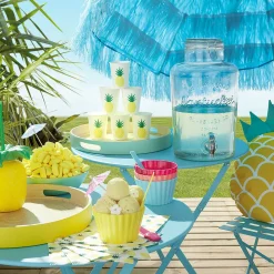 Distributeur de boisson transparent inscription relief 8 L