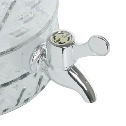 Distributeur de boissons fontaine transparent doré