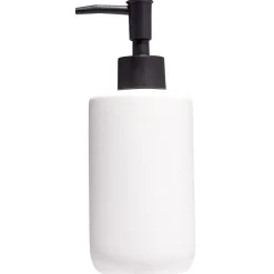 Distributeur de savon céramique blanc Ø7xH18,5cm
