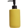 Distributeur de savon céramique jaune Ø7xH18,5cm