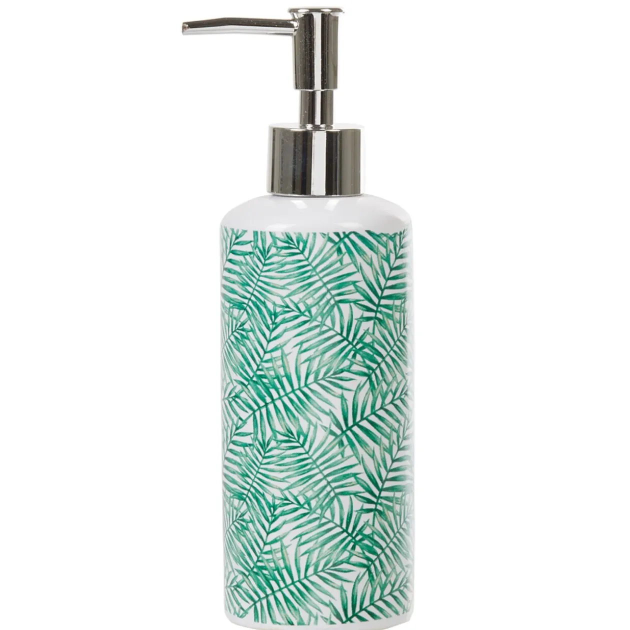 Distributeur de savon Jungle imprimé tropical feuillage vert