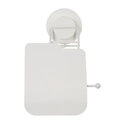 Dérouleur papier toilette à ventouse blanc