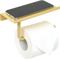 Dérouleur papier WC inox jaune Sunflow à visser ou coller 17,4x9xH8cm