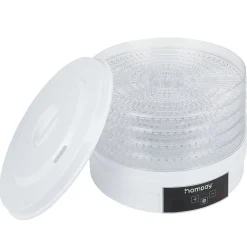Déshydrateur alimentaire Homday 350W ABS blanc Ø30cm