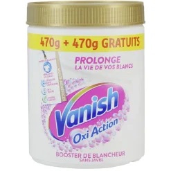 Détachant poudre booster de blancheur Vanish Oxi Action 940g