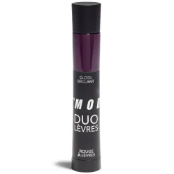 Duo levres gloss et rouge a levres assortie