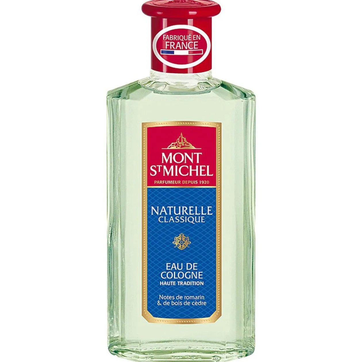 Eau de cologne Mont Saint Michel 250 ml - parfum Romarin bois de cèdre
