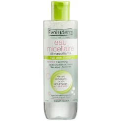 Eau micellaire Evoluderm démaquillante peaux mixtes 250 ml