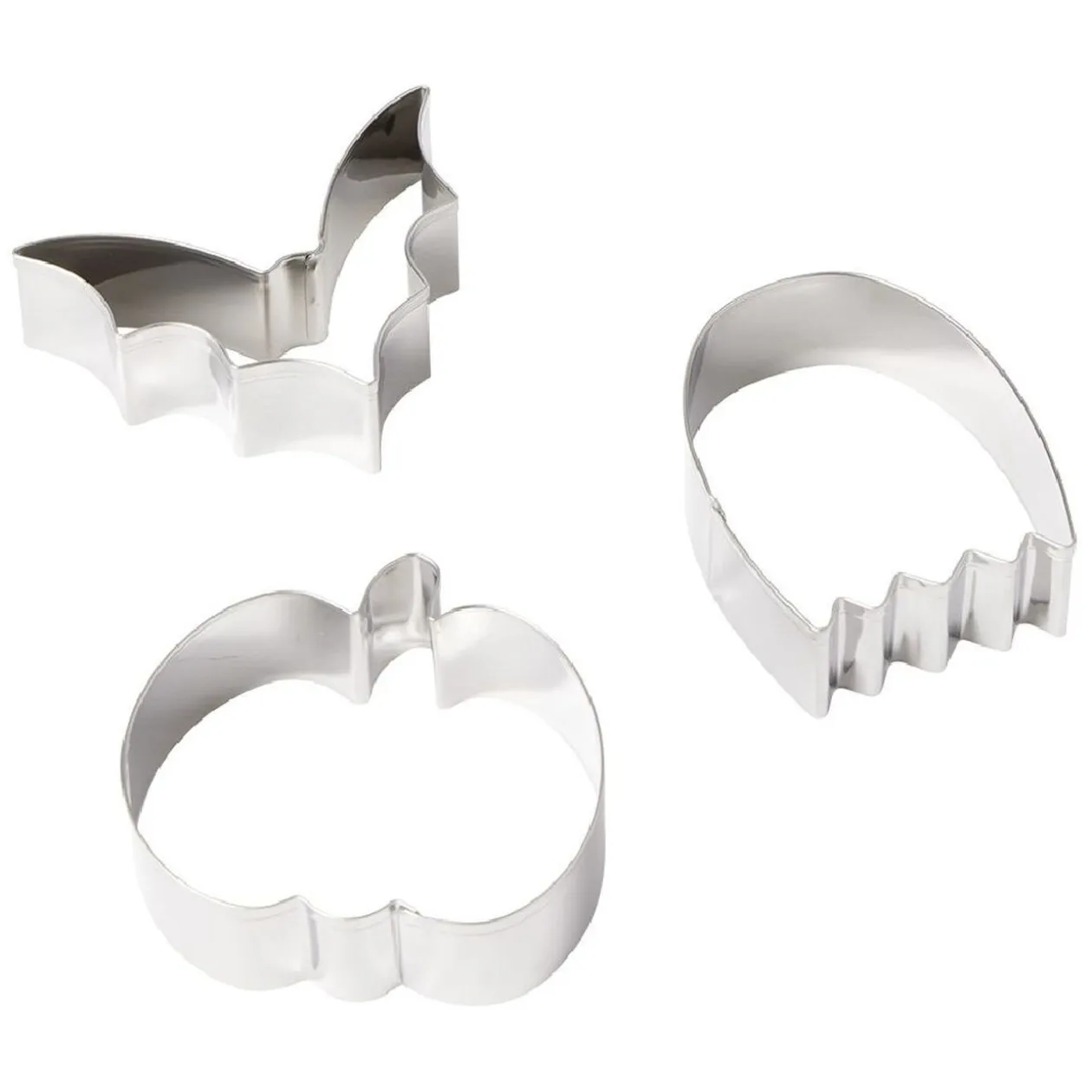 Emporte pièce décor Halloween inox x3