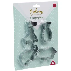 Emporte pièce forme animal inox argenté x4