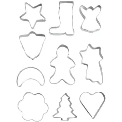 Emporte-pièces inox forme Noël x10