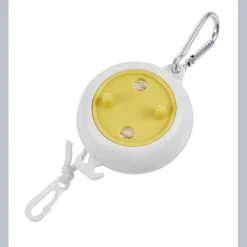 Enrouleur corde à linge rétractable 8 m jaune et blanc