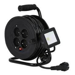 Enrouleur électrique avec projecteur LED